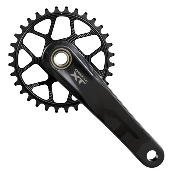 Shimano M8200 Chainset with Works Ring (32T, Black, 52CL)